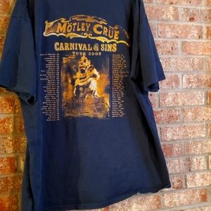 Motley Crue 2005 tour t-shirt